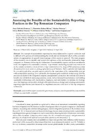 Assessing the Benefits of the Sustainability Reporting Practices