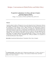 Bridges: Conversations in Global Politics and Public Policy