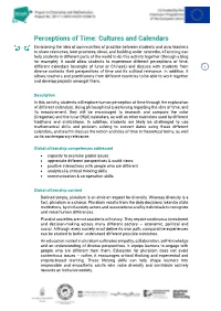 EN Perceptions of Time. Cultures and Calendars DRAFT