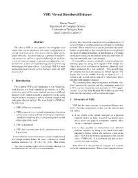 VDE: Virtual Distributed Ethernet