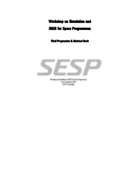 Workshop on Simulation and EGSE for Space Programmes