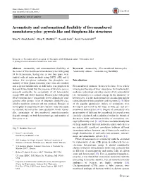 Aromaticity and Conformational Flexibility of Five-Membered