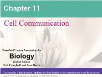 Chapter 11 Cell Communication