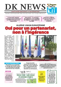 Oui Pour Un Partenariat, Non À L'ingérence