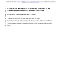 Patterns and Mechanisms of Sex Ratio Distortion in the Collaborative