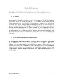 Chapter 28 Desalinization