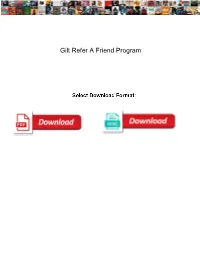 Gilt Refer a Friend Program