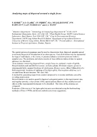 Spatial Analysis of Mapped Data: Using Spatial Indices to Compare T