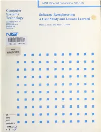 Software Reengineering: Technology a Case Study and Lessons Learned U.S
