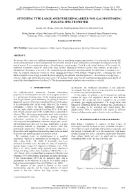 Stitching Type Large Aperture Depolarizer for Gas Monitoring Imaging Spectrometer