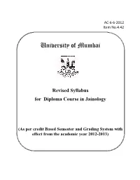 4.42 Diploma Course in Jainology