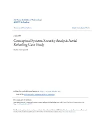 Conceptual Systems Security Analysis Aerial Refueling Case Study Martin Trae Span III