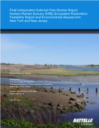 Final Independent External Peer Review Report Hudson-Raritan