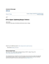 Explaining Basque Violence