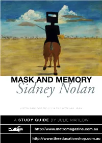 MASK and MEMORY Sidney Nolan