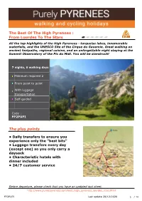 The Best of the High Pyrenees : from Lourdes to the Stars the Plus Points