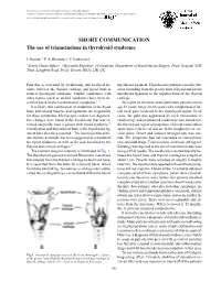 The Use of Triamcinolone in Thyrohyoid Syndrome 2002