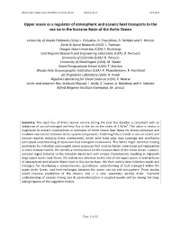 Upper Ocean As a Regulator of Atmospheric and Oceanic Heat Transports to the Sea Ice in the Eurasian Basin of the Arctic Ocean