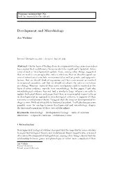 Development and Microbiology