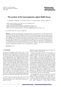 The Surface of the Transneptunian Object 90482 Orcus
