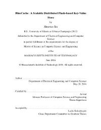 A Scalable Distributed Flash-Based Key-Value Store