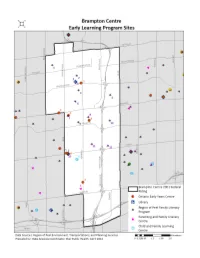 Brampton Centre Early Learning Program Sites