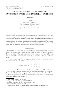Cross Ratios on Boundaries of Symmetric Spaces and Euclidean Buildings