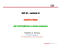 Cyclotron Basics