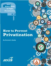 How to Prevent Privatization