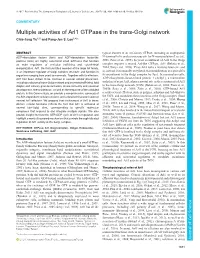 Multiple Activities of Arl1 Gtpase in the Trans-Golgi Network Chia-Jung Yu1,2 and Fang-Jen S