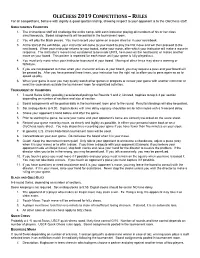 Olechess 2005 Competitions – Rules
