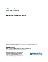 Shelter Sense Volume 05, Number 06