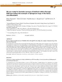 We Are Ready for Faunistic Surveys of Bdelloid Rotifers Through DNA Barcoding: the Example of Sphagnum Bogs of the Swiss Jura Mountains