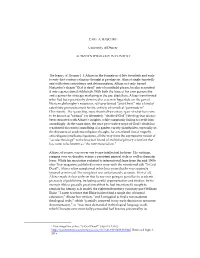 Altizer's Theology in Context