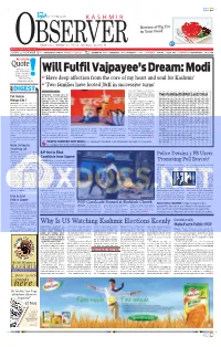 Modi Promise to Build a Bridge Even Where There Is No River