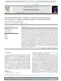 The Imprinted Phlda2 Gene Modulates a Major Endocrine Compartment of the Placenta to Regulate Placental Demands for Maternal Resources