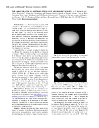The Large Crater on Asteroid Steins: Is It Abnormally Large? M