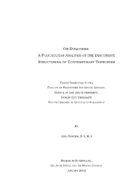 A Foucaultian Analysis of the Discursive
