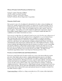 Effects of Erosion Control Practices on Nutrient Loss