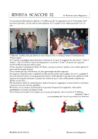 RIVISTA SCACCHI 32 Di Rosario Lucio Ragonese