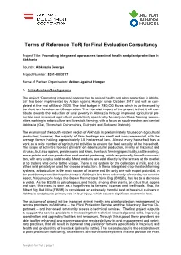 Terms of Reference (Tor) for Final Evaluation Consultancy