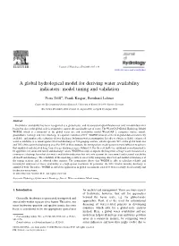 A Global Hydrological Model for Deriving Water Availability Indicators: Model Tuning and Validation