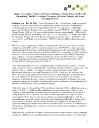 Adagio Therapeutics Partners with Biocon Biologics to Bring Potent