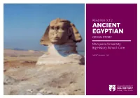 ANCIENT EGYPTIAN ORIGIN STORY Macquarie University Big History School: Core