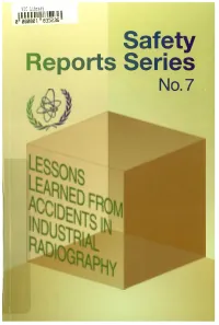 Lessons Learned from Accidents in Industrial
