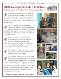2020 Accomplishments & Initiatives