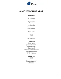 A Most Violent Year