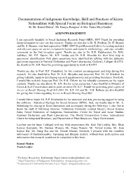 Documentation of Indigenous Knowledge, Skill and Practices of Kirata Nationalities with Special Focus on Biological Resources by Mr