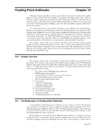 Floating Point Arithmetic Chapter 14