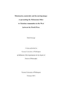 Missionaries, Modernity and the Moving Image